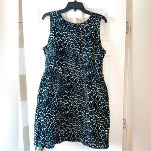 J. Crew Factory Leopard Print Dress (Size 14)
